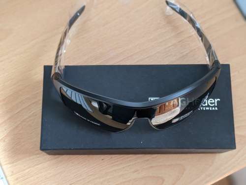 TAG Heuer Men`s Polarized 9224 304 Racer 2 Black Full Rim Wrap Around Green Lens Sunglasses