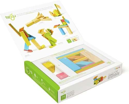 14 Piece Tegu Magnetic Wooden Block Sett - Tints