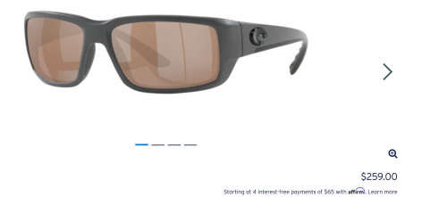 Costa Del Mar - Fantail sunglasses - for sports fisherman on and off the water