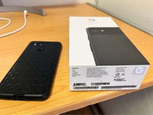 Google Pixel 3a - 64Gb - Just Black - with google pixel cover