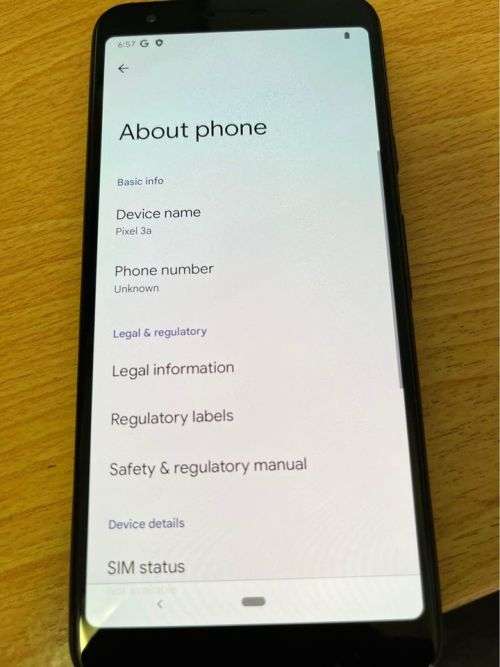 Google Pixel 3a - 64Gb - Just Black - with google pixel cover