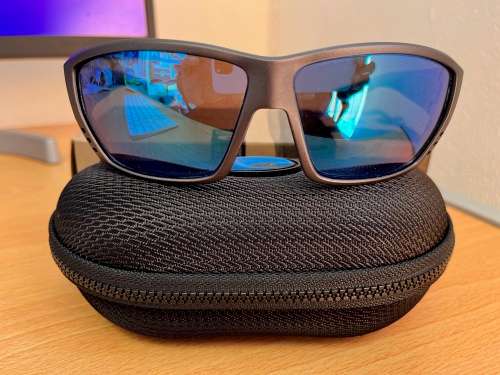 Costa del Mar - Tuna Alley - Matte steel grey with blue mirror lens