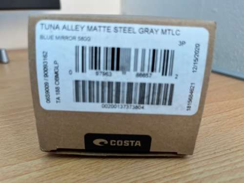 Costa del Mar - Tuna Alley - Matte steel grey with blue mirror lens