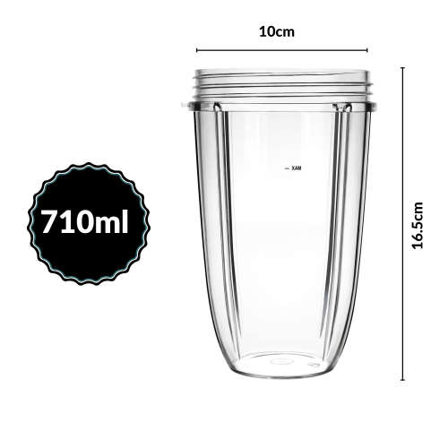 Nutribullet Tall Cup Compatible with 600W and 900W - 710ml - 2 Pack This 710ml cup is made of BPA-fr