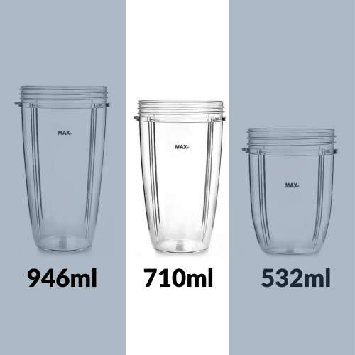 Nutribullet Tall Cup Compatible with 600W and 900W - 710ml - 2 Pack This 710ml cup is made of BPA-fr