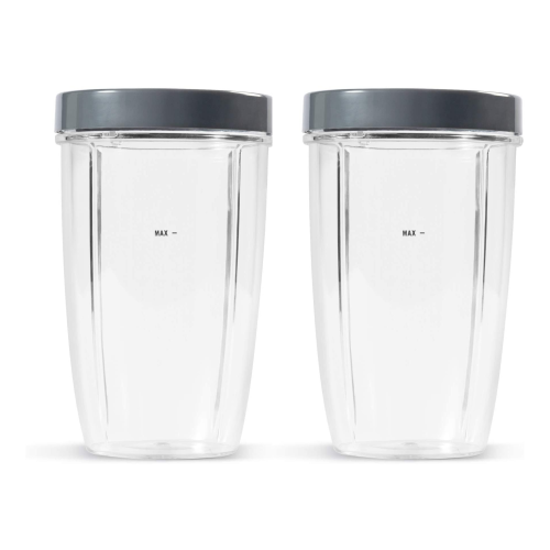 Compatible Nutribullet Tall Cup with Standard Lip Ring - 710ml - 2 pack