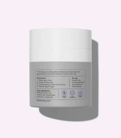 Baebody Retinol Moisturizer Cream for Face and Eye Area  With Retinol, Hyaluronic Acid, Vitamin E.