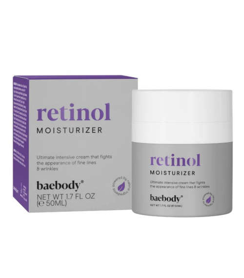 Baebody Retinol Moisturizer Cream for Face and Eye Area  With Retinol, Hyaluronic Acid, Vitamin E.