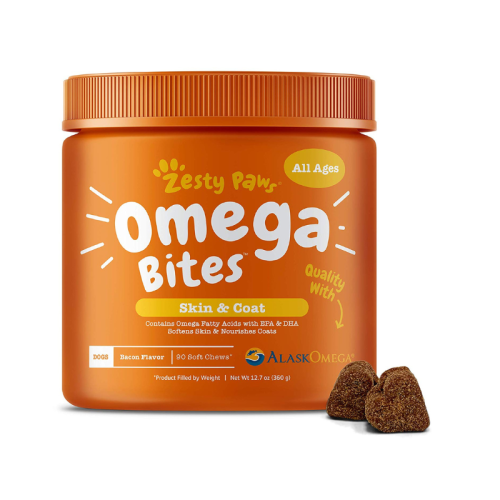 Zesty Paws Omega BitesTM for Dogs With AlaskOmega® Fish Oil