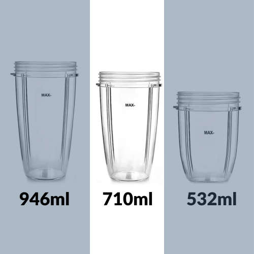 5-pack of Nutribullet Replacement Tall Cups - 710ml