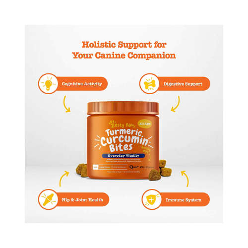 Zesty paws - Turmeric bites for immune, cognitive, digestive and joint health