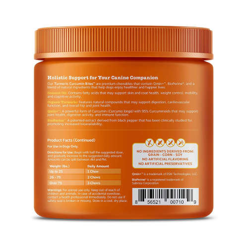 Zesty paws - Turmeric bites for immune, cognitive, digestive and joint health