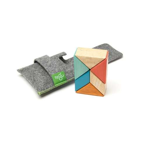 Tegu magnetic wooden blocks - 6 Piece - Sunset