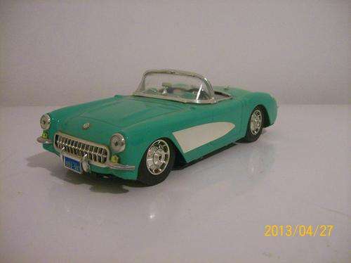 CHEV CORVETTE TIN TOY FRICTION DRIVE VERY GOOD CONITION