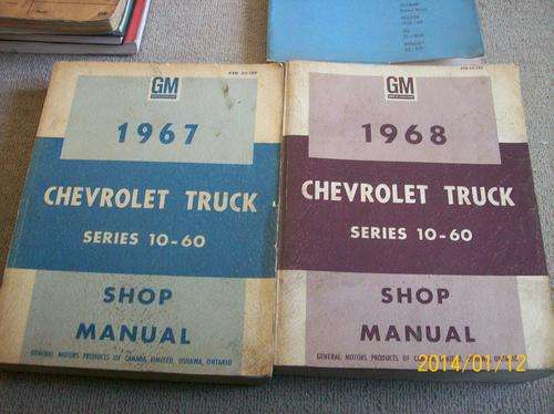 one lot together 3 CHEVROLET TRUCK SERIES 10 to 60 WORK SHOP MANUALS