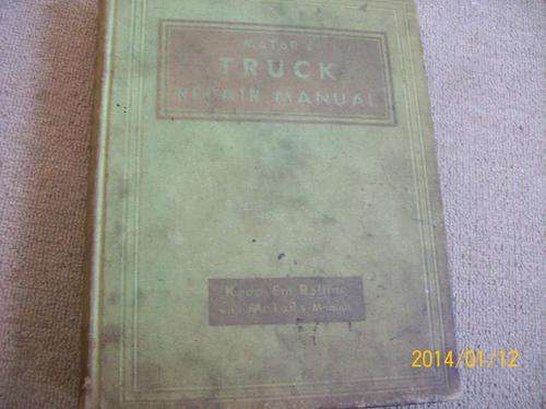 motors Hard cover 915 pages Truck Repair Manual 1936 to 1942 from A TO W all models