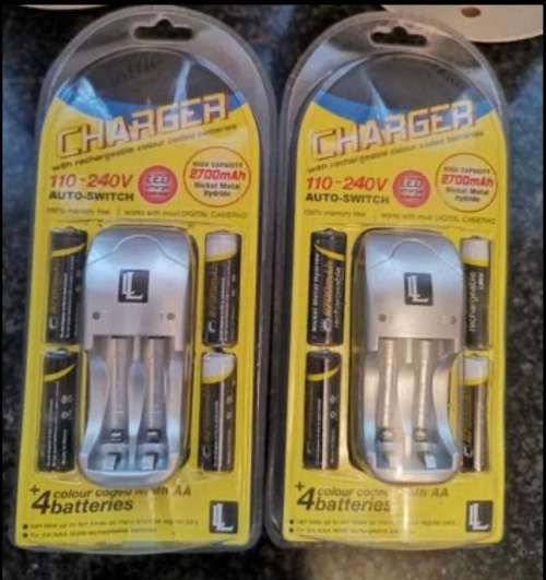 Nimh AA Rechargeable Batteries and Charger (Brand New)