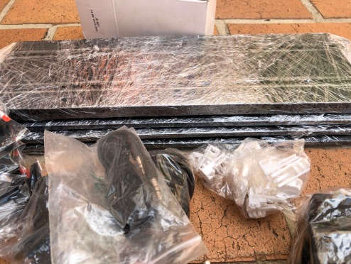 Lovely Carerra slot car set - track, cars and charger