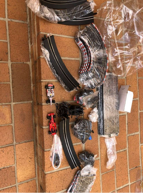 Lovely Carerra slot car set - track, cars and charger