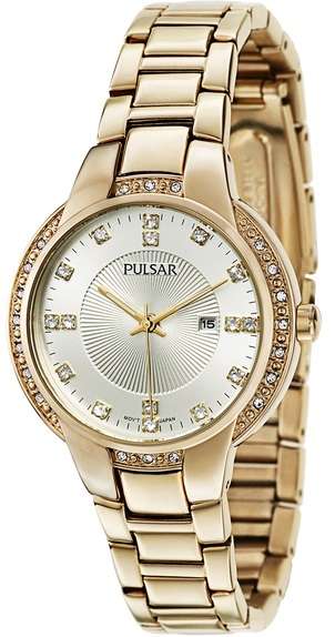 Pulsar Women's Gold Stainless Steel Quartz Watch