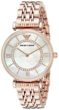 Emporio Armani (1909) Woman's Rose Gold Stainless Steel Watch