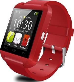 U8 Touch Screen Bluetooth Smart Watch - Red Color