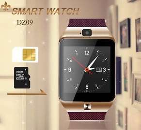DZ09 Gold Smart GSM Mobile Phone Wrist Watch - SIM/SD Card Slot, Camera, Bluetooth - Local Stock !!