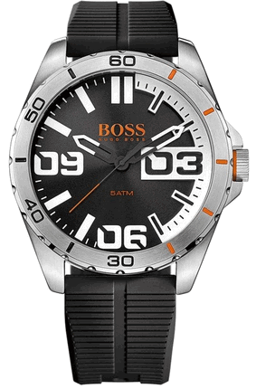 Hugo Boss Men's Berlin 1513285 Black Silicone Quartz Watch