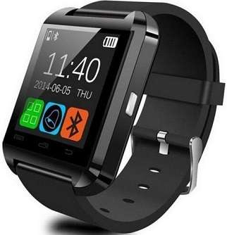 U8 Black Bluetooth Smart Watch