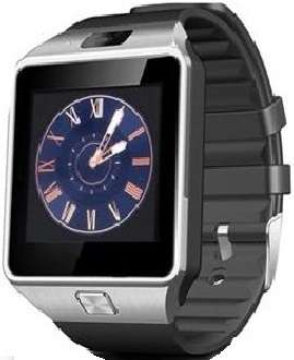 DZ09 Silver Smart GSM Phone Watch, Camera, Sim / Memory Card Slot