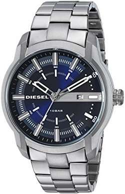 Diesel Men's Blue Dial Quartz Stainless Steel Watch