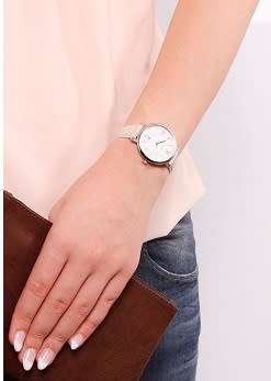 Fossil Jacqueline White Dial Ladies Leather Watch