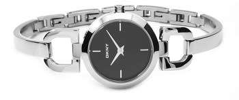 DKNY Black Dial Stainless Steel Bracelet Ladies Watch