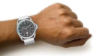 Diesel Men's Rollcage Silver Stainless-Steel Quartz Watch