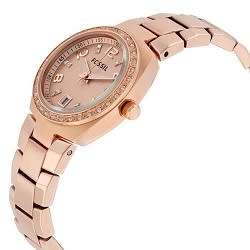 Fossil Women's Glitz Rose-Gold Stainless-Steel Watch