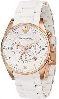Emporio Armani Woman's Gold Tone Stainless Steel Watch - STUNNING !!