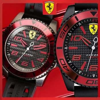 FERRARI SCUDERIA XX Kers Black Silicone Mens Watch - BRAND NEW