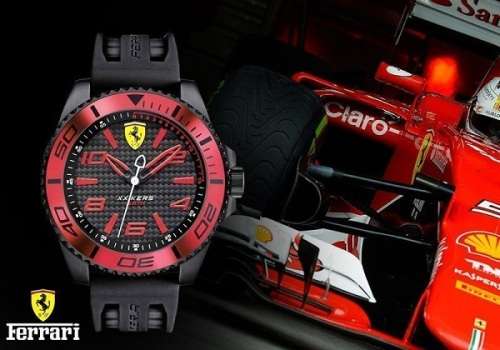 FERRARI SCUDERIA XX Kers Black Silicone Mens Watch - BRAND NEW