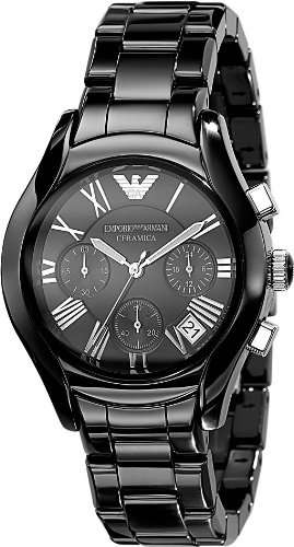 $$ R4499-00 $$ Emporio Armani Ceramica Chronograph LADIES Watch AR1401 - ## Feminine & Petite ##