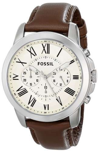 ## NEW ARRIVAL ##  BRAND NEW - FOSSIL Men's Grant Brown Leather Quartz Watch - Very Elegant !!