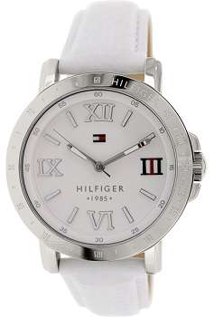 ## NEW ARRIVAL ##  BRAND NEW - TOMMY HILFIGER Women's White Leather Watch - Stunning