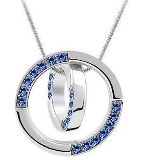 CIRCLES NECKLACE & PENDANT MADE WITH SWAROVSKI ELEMENTS