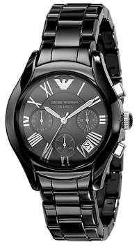 ## VALENTINE SPECIAL ## Emporio Armani Mens Black Ceramic Quartz Watch - Stylish !!