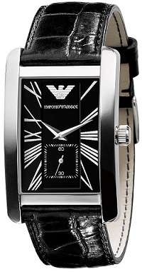 ## EXCELLENT GIFT ## Emporio Armani Classic Black Dial Quartz Watch - ELEGANT !!