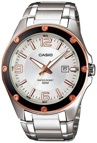 ## VERIFIED SELLER  ##  BRAND NEW - CASIO Men's Black Dial Stainless Steel Quartz Watch - SPORTY