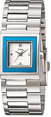 ## BRAND NEW ## CASIO Blue Ladies Stainless Steel Quartz Watches - STYLISH !!