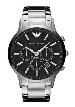 ## VERY STYLISH !! ## Emporio Armani Men's Silver Stainless Steel Watch - ELEGANT !!
