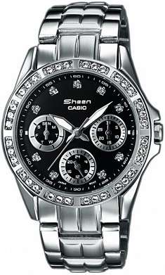 ## CRAZY DEAL !! ## Casio Sheen Woman's Stainless Steel Analog Quartz Watch - ELEGANT !!