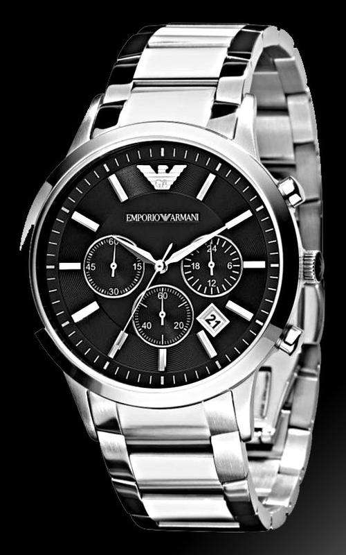 ## MUST HAVE !! ## Emporio Armani Men's Silver Stainless Steel Watch - ELEGANT !!