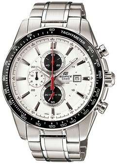 Casio Edifice Men's Silver Stainless-Steel Quartz Watch
